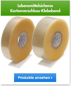 Klebeband in der lebensmittelindustrie, produkte bereit für die