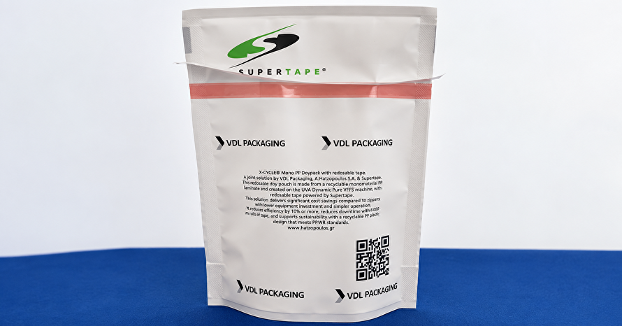 Supertape präsentiert doppelseitigen Klebestreifen für wiederverschließbare flexible Verpackungen