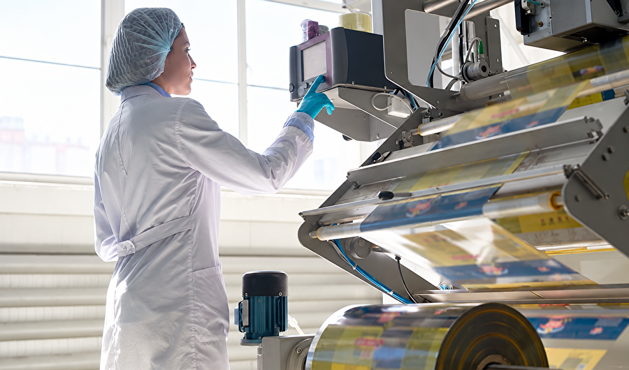 Lebensmittelechte Klebebänder für die Lebensmittelindustrie und Lebensmittelproduktion