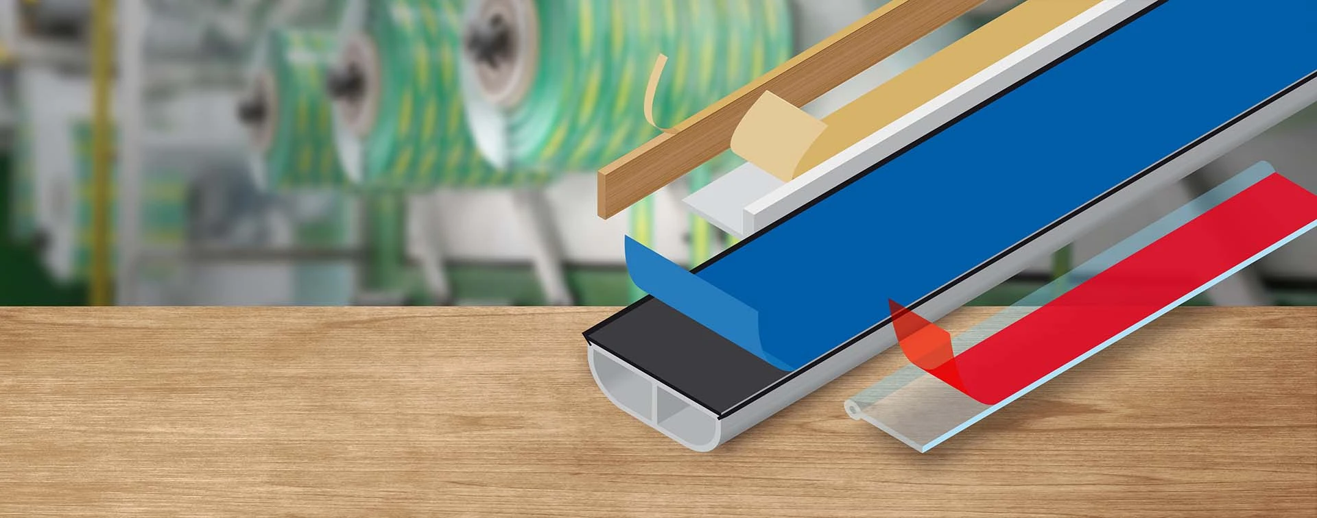 Klebebänder für Profile