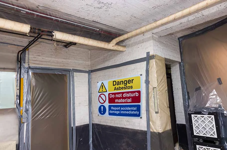 Klebeband für Asbestsanierung