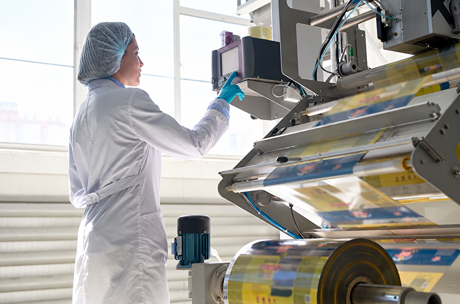 Lebensmittelsicheres Gewebeklebeband für Produktion und Instandhaltung